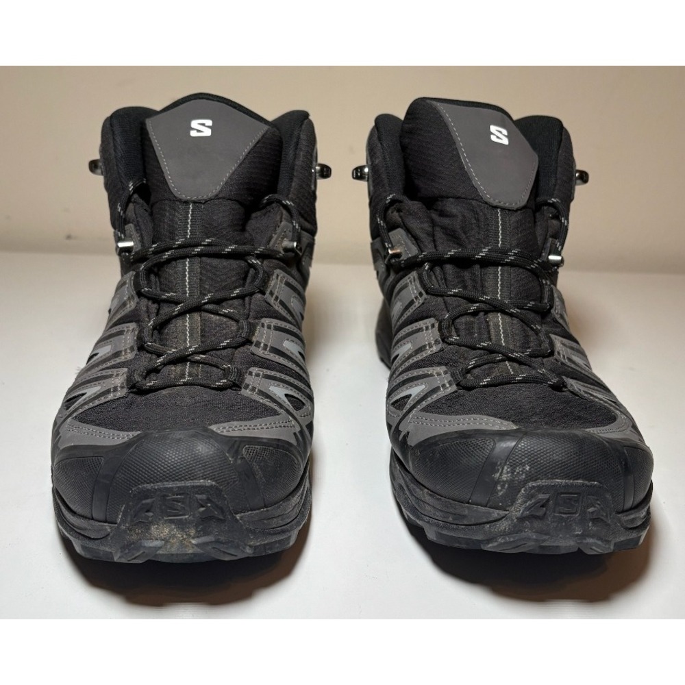 Salomon Men's X Ultra Pioneer Mid Waterproof Hiking Shoes | Gray/Black | Size 12 - Picture 9 of 11